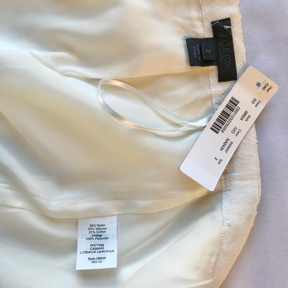 J Crew S Colorblock Lace Pencil Skirt White Black - Picture 11 of 16